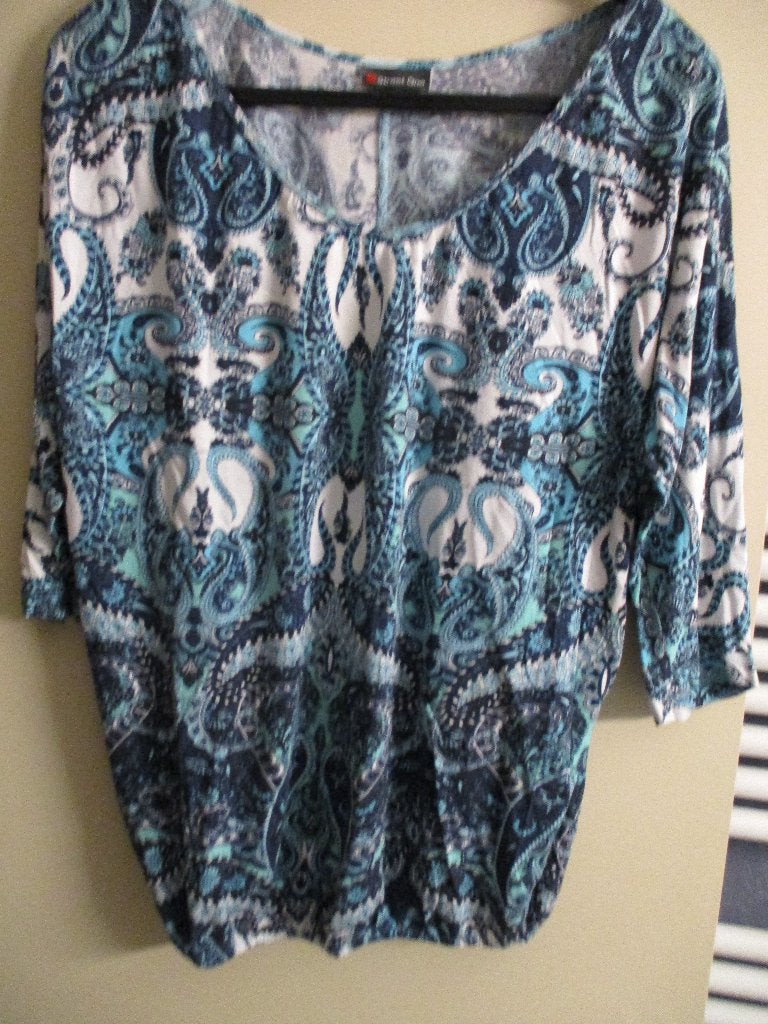 Blouse Street One bleu/turquoise (modèle séparé), Enlèvement ou Envoi, Taille 36 (S), Street One, Comme neuf