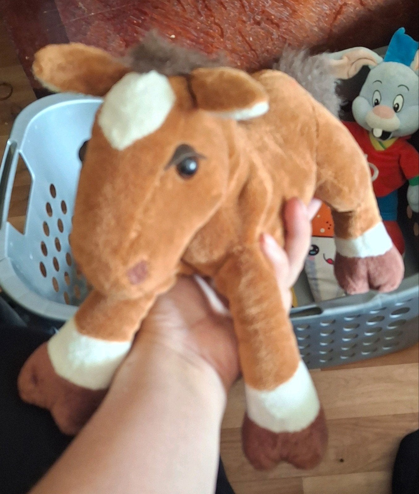 knuffel: paard veulentje 30 cm, Ophalen of Verzenden, Paard