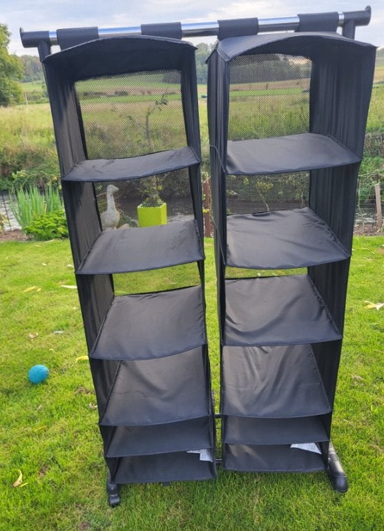 opbergsysteem voor kleding aan een kledingrek Ikea, Huis en Inrichting, Ophalen, Gebruikt, Overige materialen, Modern