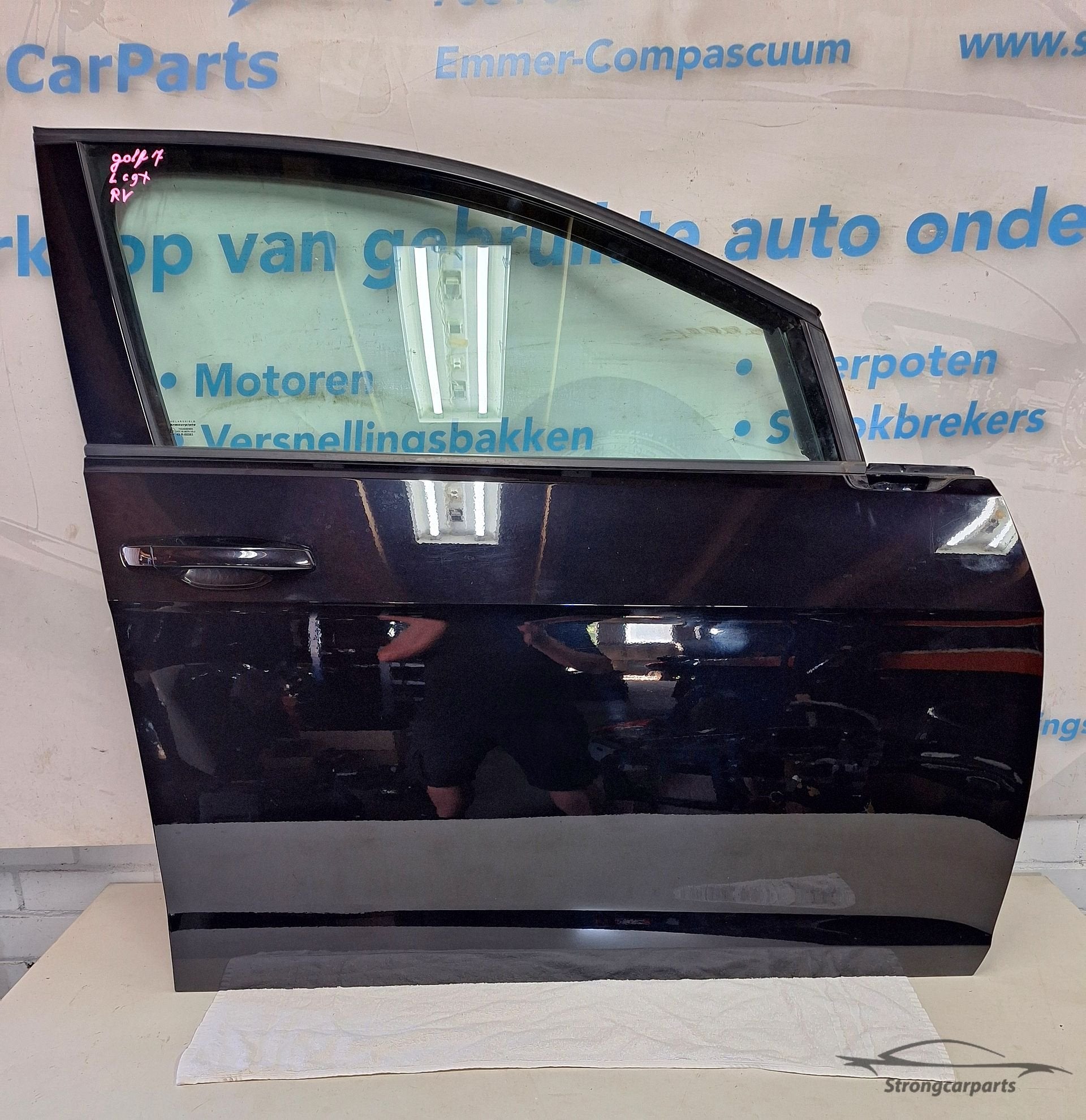 Deur Portier VW Golf VII 7 rechts voor 5 deurs LC9X goede st, Gebruikt, -, -, Ophalen of Verzenden