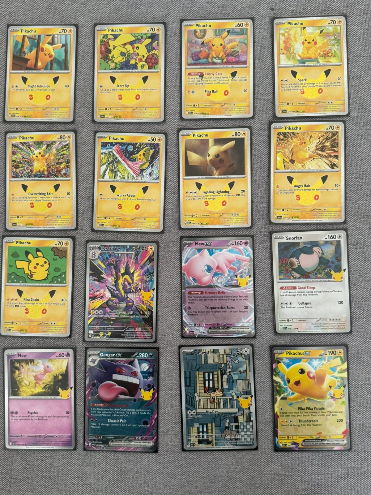 Pikachu 30th anniversary kaarten, Enlèvement ou Envoi, Neuf