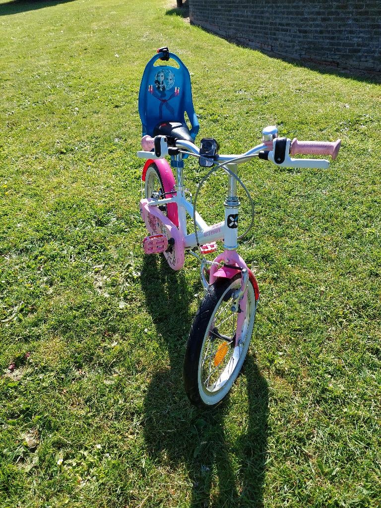 Kinderfiets Btwin 16 inch Docto Girl, Ophalen, B-twin, Velgrem, Zo goed als nieuw