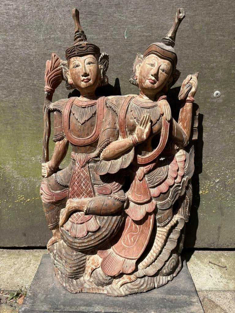 Houten beeld, Antiek en Kunst, Ophalen of Verzenden