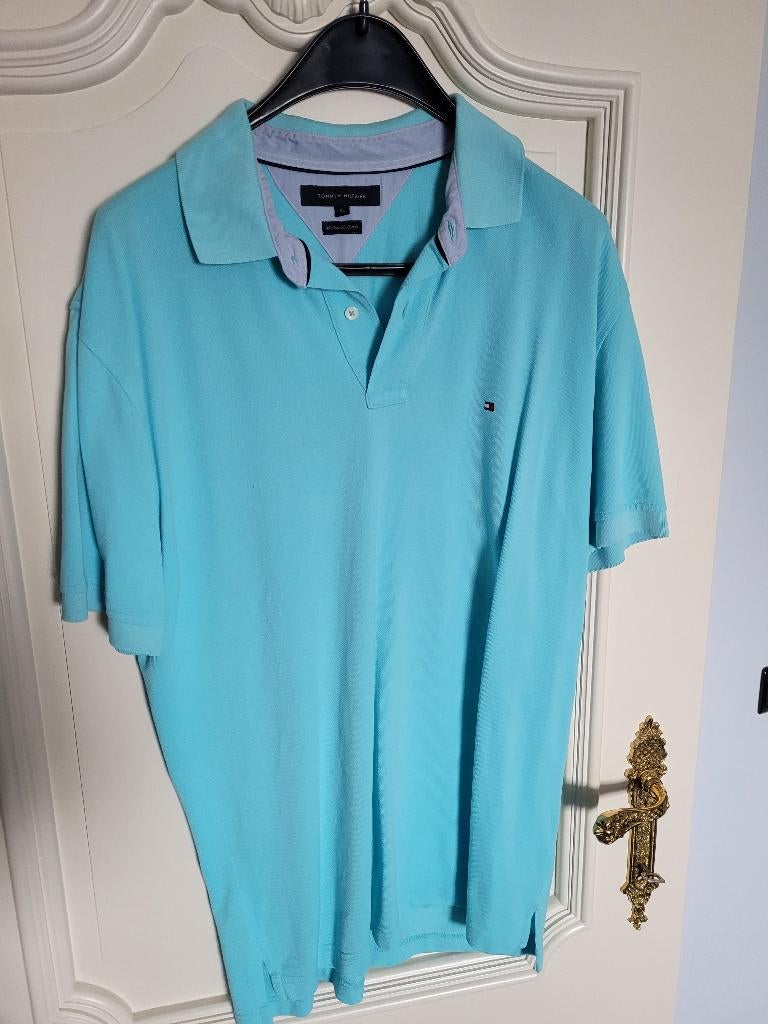 Polo Tommy Hilfiger, Blauw, Ophalen of Verzenden, Tommy hilfiger, Maat 56/58 (XL)