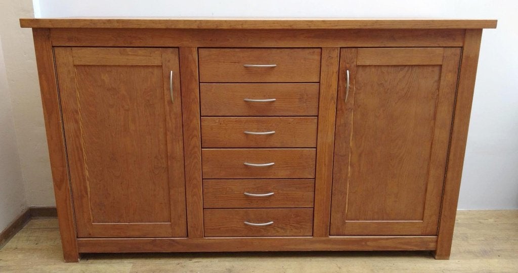 Meuble buffet entièrement en bois, Strak, 200 cm ou plus, Avec tablette(s), Enlèvement