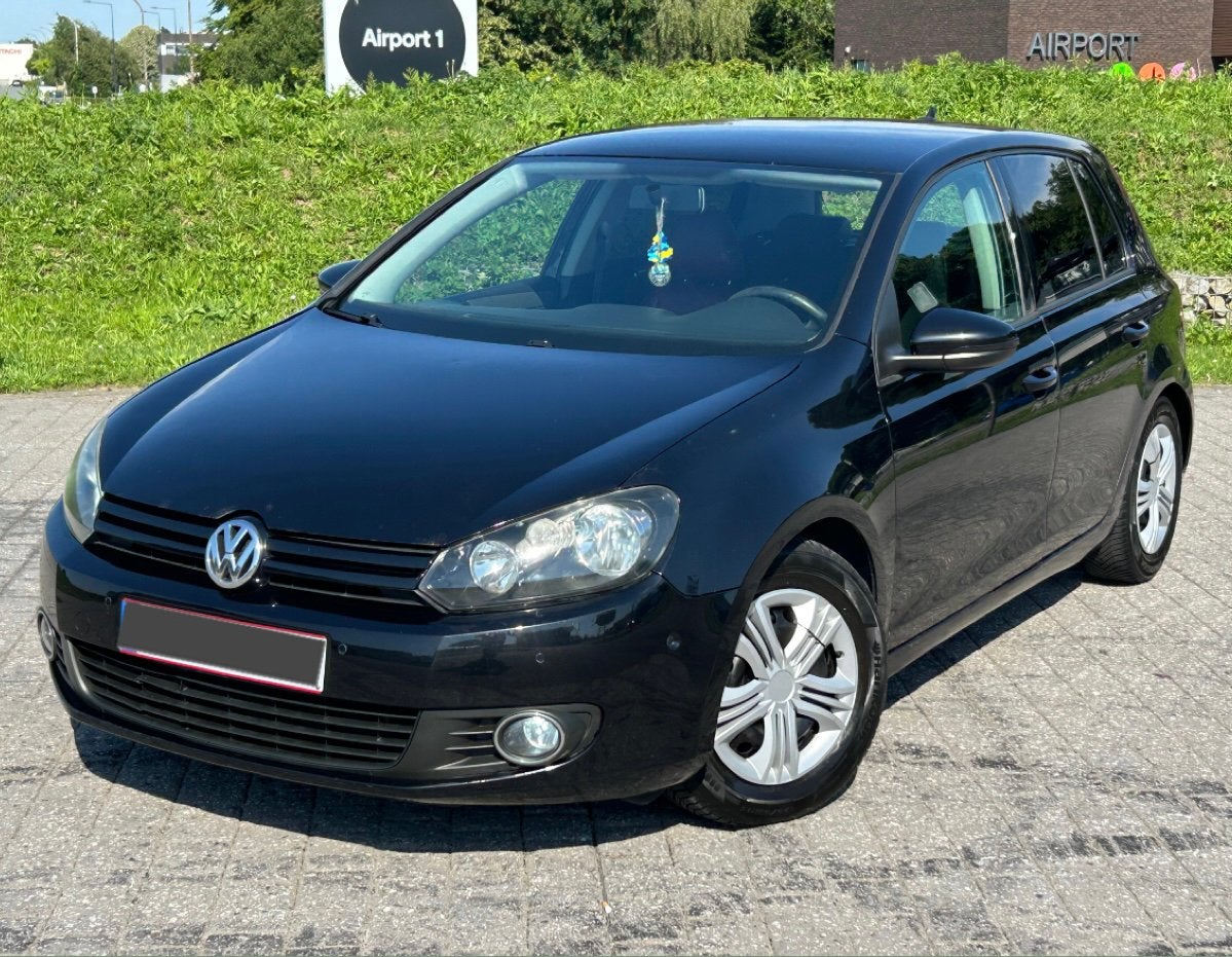 VOLKSWAGEN GOLF 6, Auto's, Voorwielaandrijving, Euro 5, Zwart, Leder