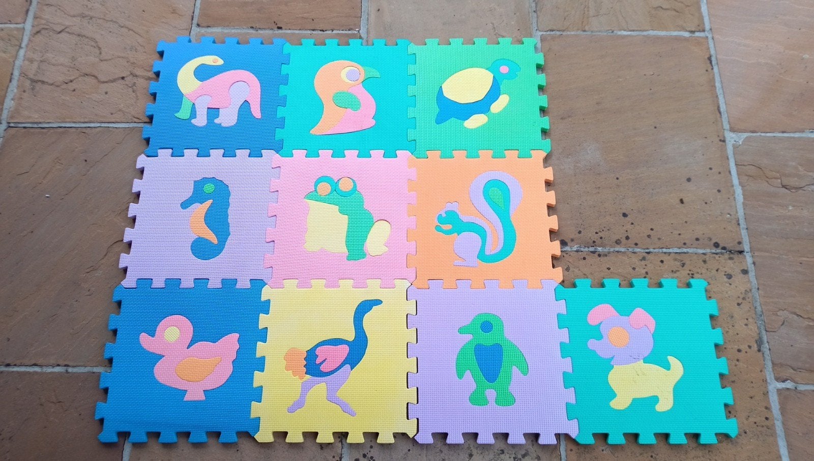 Puzzeltegels met dieren, Kinderen en Baby's, Ophalen, Gebruikt