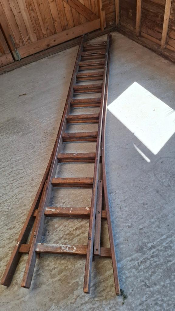 Houten ladder, Ophalen, Ladder