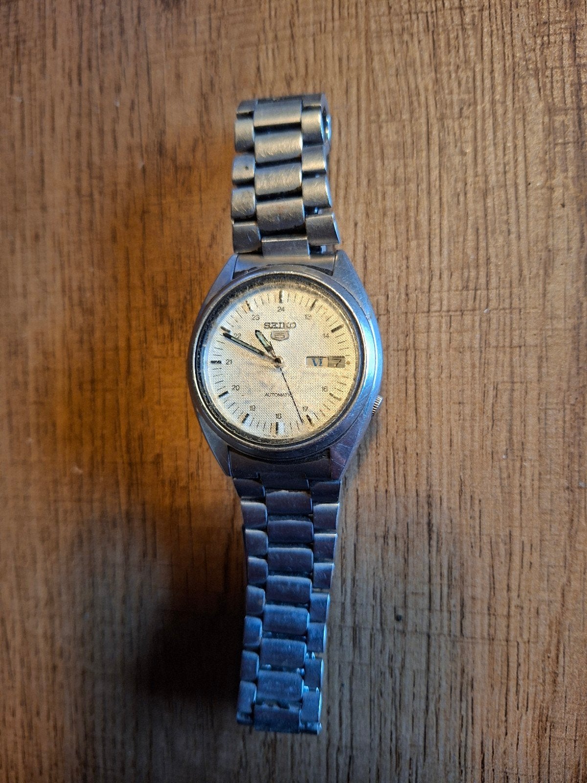 Vintage Seiko 5 Automatic 7009-3040 F, Enlèvement, Utilisé, Seiko