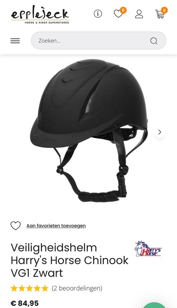 Paardrijcap chinook xs/s, Dieren en Toebehoren, Paardrijkleding, Ophalen, Zo goed als nieuw