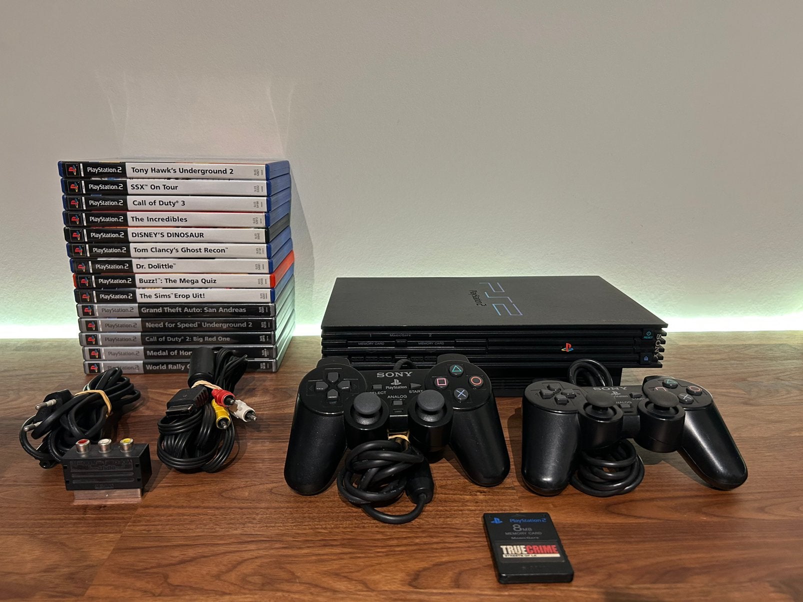 Sony PlayStation 2 – Complete bundel met 14 games, Ophalen of Verzenden, Zo goed als nieuw