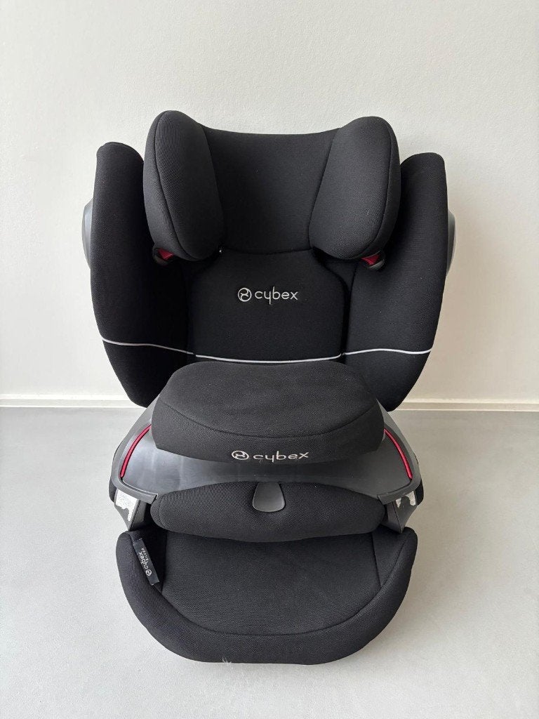 Autostoel Cybex Pallas M-Fix SL Pure Black groep 1/2/3, Kinderen en Baby's, Autostoeltjes, Autogordel of Isofix, Gebruikt, Verstelbare rugleuning