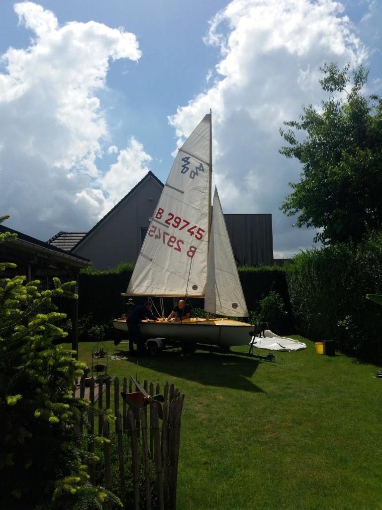 Zeilboot Lanaverre 420 (1977) + trailer / perfecte staat, Watersport en Boten, Zeilen en Zeiltoebehoren, Ophalen, Gebruikt, Minder dan 15 m²