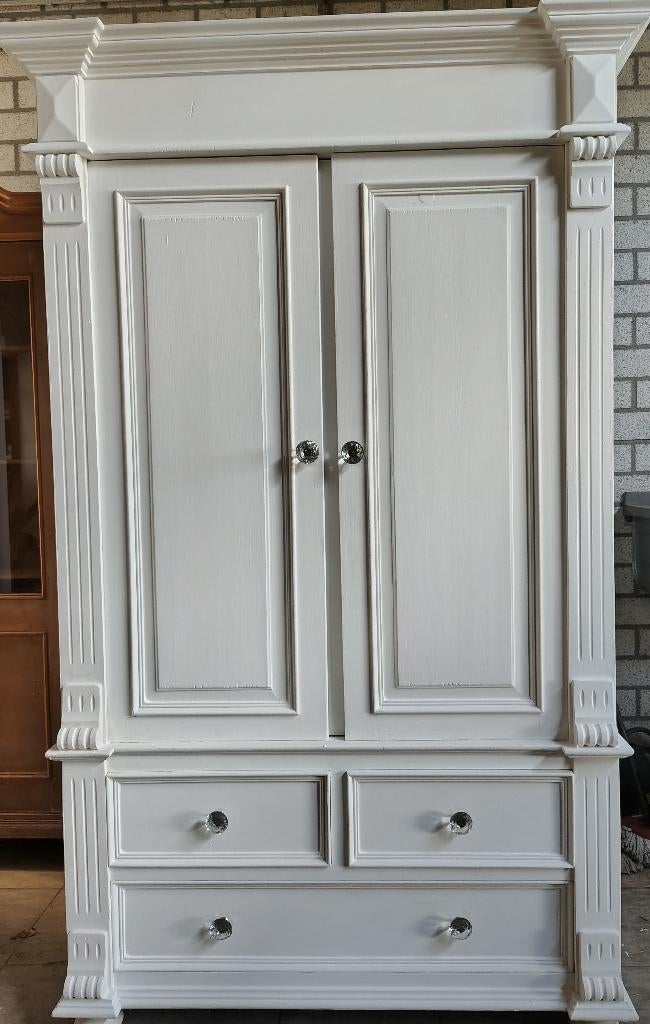 Prachtige kast, landelijk, antiek, brocante, Huis en Inrichting, Kasten | Kleerkasten, 100 tot 150 cm, Antiek brocante, Zo goed als nieuw