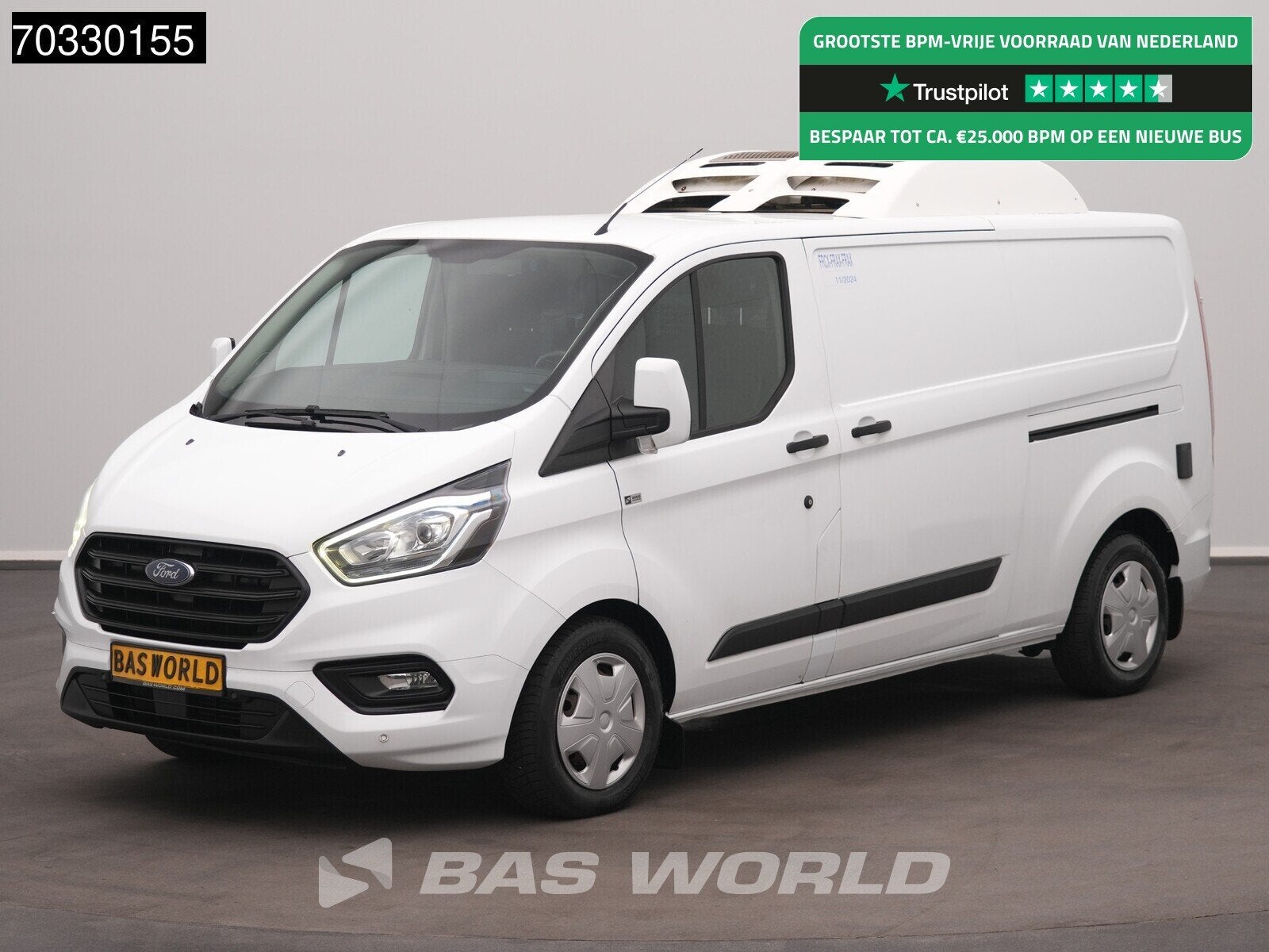 Ford Transit Custom 130PK Koelwagen L2H1 Airco Cruise Parkee, Achat, Cruise Control, Euro 6, Entreprise