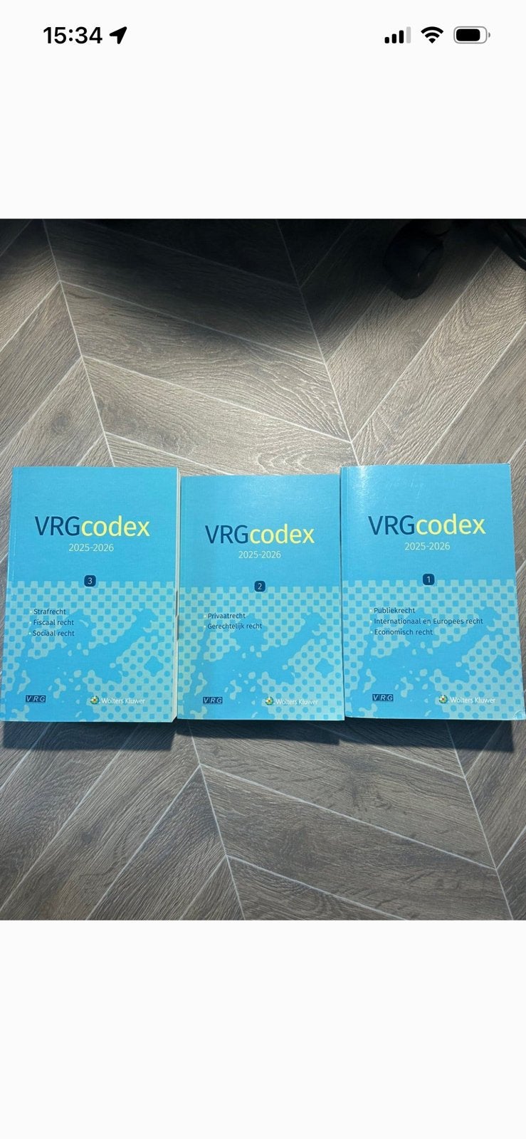 VRG codex, Boeken, Studieboeken en Cursussen, Ophalen, Nieuw, Hogeschool