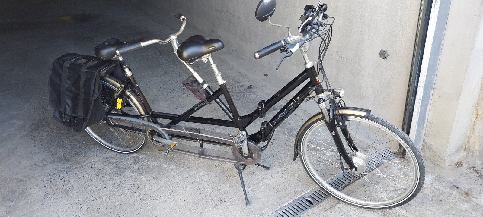 Electrische plooibare tandem MC, Ophalen