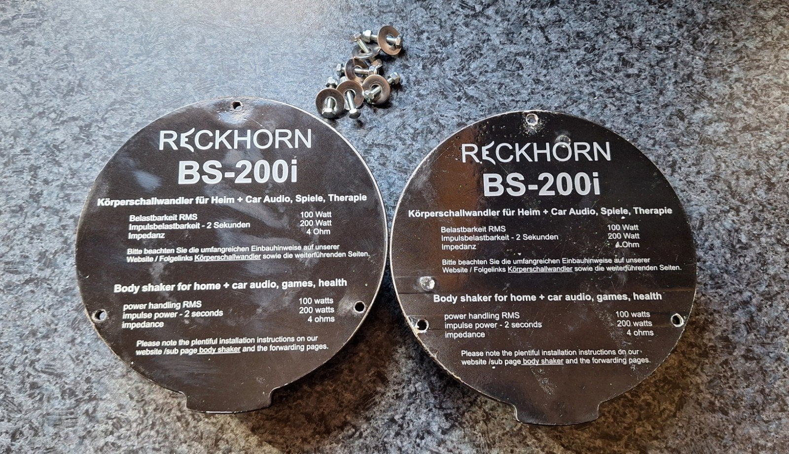 2 bass shakers reckhorn bs200i, Consoles de jeu & Jeux vidéo, Jeux | PC, Enlèvement