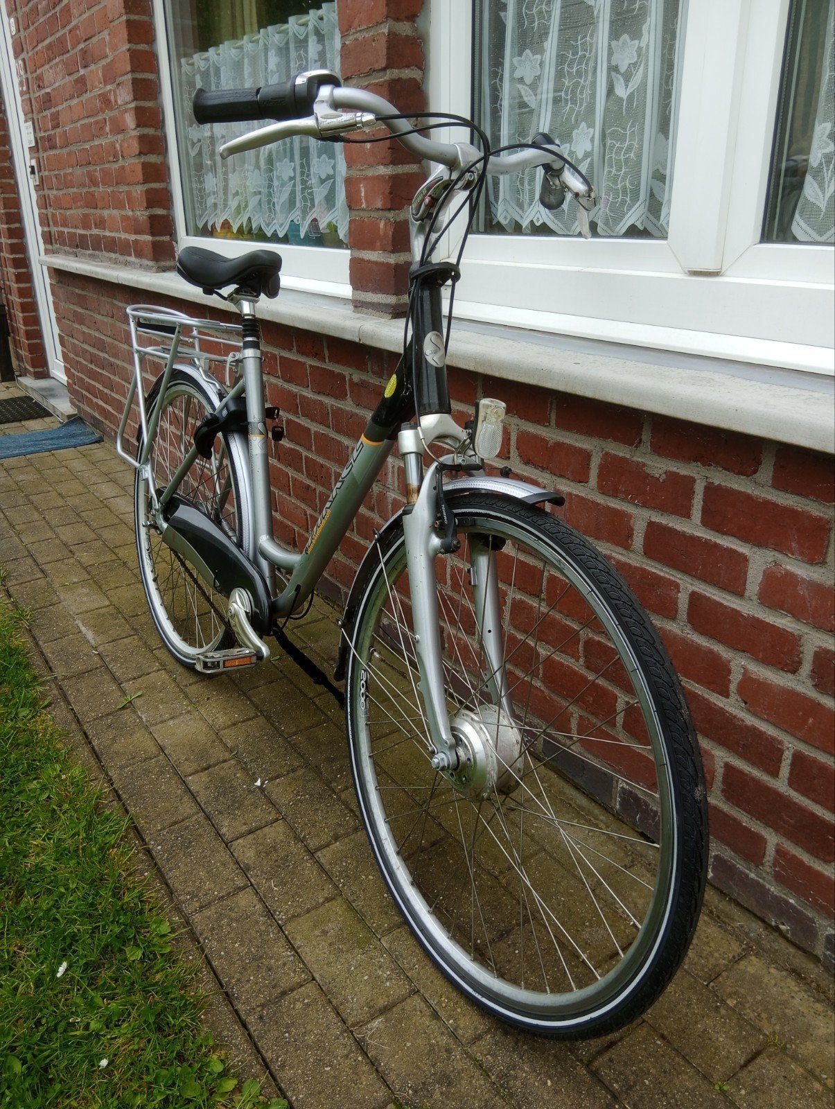 Aluminium damesfiets met 7 versnellingen in zeer goede staat, Trommelrem, Ophalen, Overige merken, Minder dan 10 versnellingen
