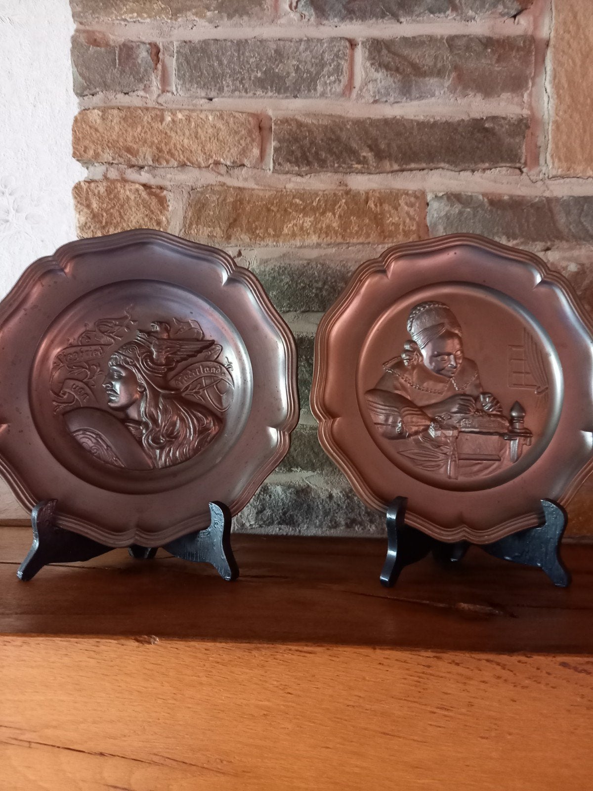 2 tinnen schotels, Antiek en Kunst, Antiek | Tin, Ophalen