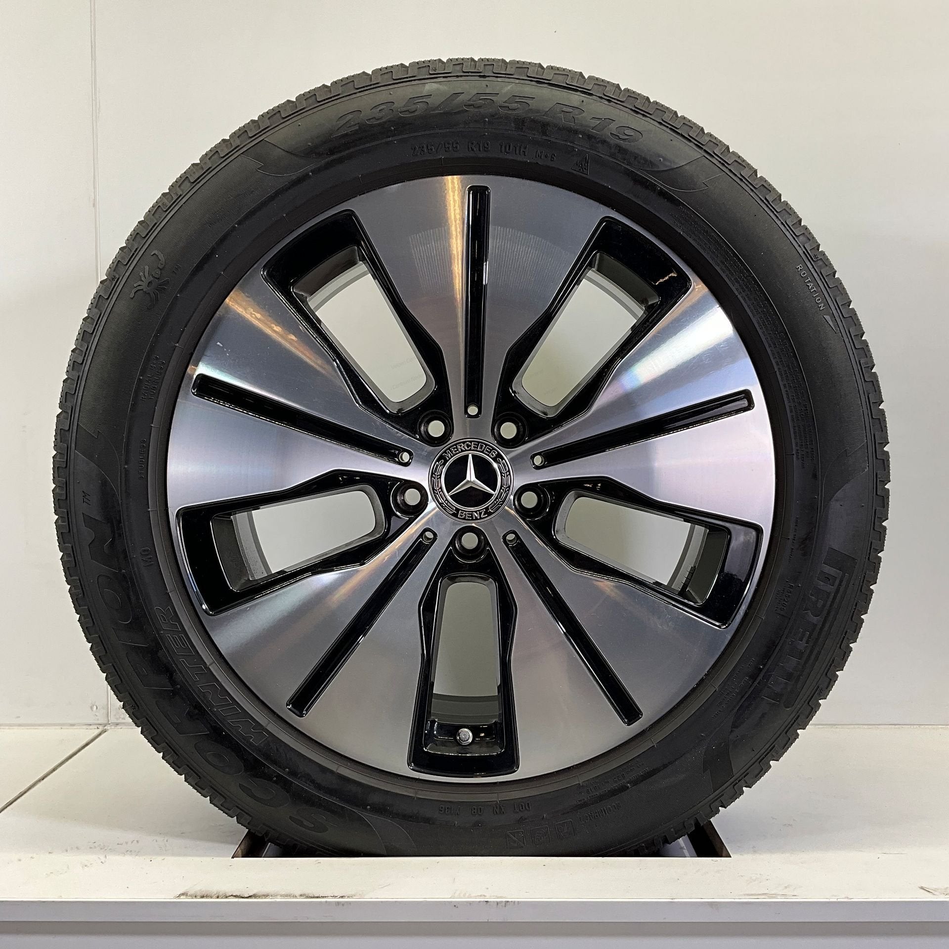 MERCEDES EQC N293 BREEDSET VELGEN + WINTERBANDEN 19 INCH, Auto-onderdelen, 19 inch, Gebruikt, -, -