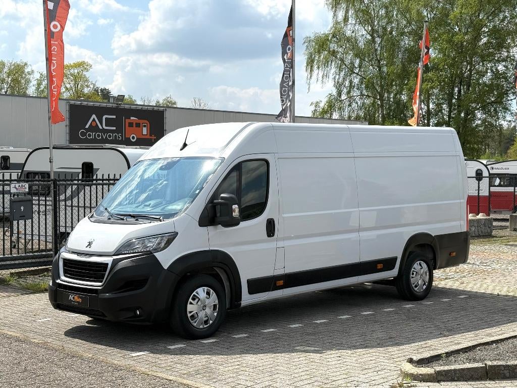 ✅Peugeot Boxer 2.2HDI L4H2/Airco/Garantie/Navi/Camera/Cruise, Auto's, Voorwielaandrijving, Stof, 4 cilinders, Wit