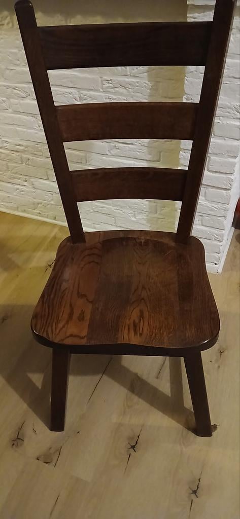 6 zware eiken stoelen , gratis af te halen zsm, Ophalen