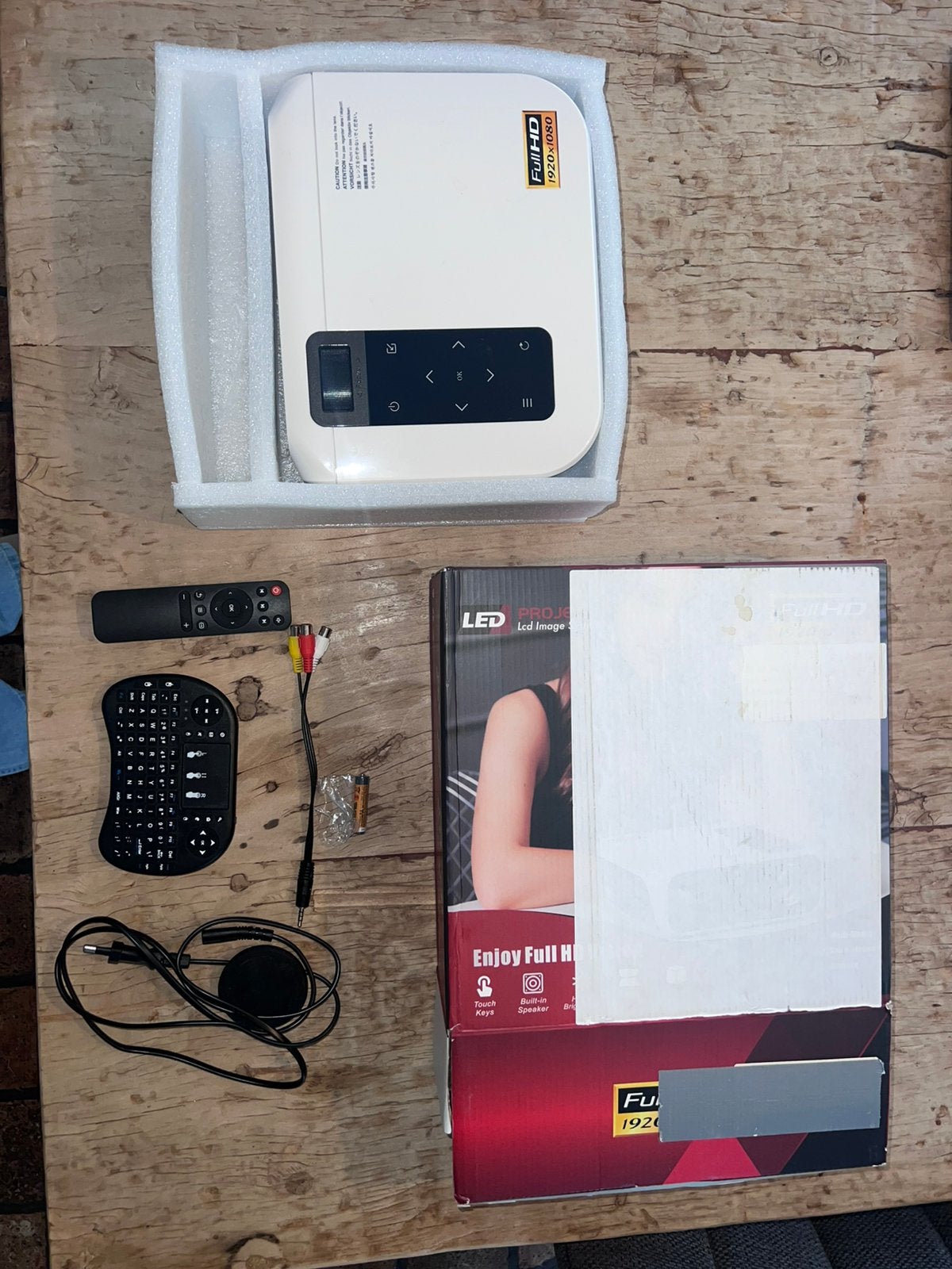 Time To Enjoy Mini LED Home Cinema Projector, TV, Hi-fi & Vidéo, Ensembles home-cinéma, Enlèvement, Comme neuf