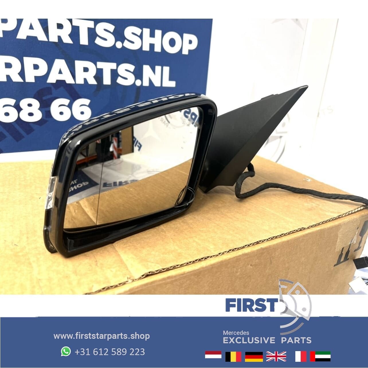 W176 A45 AMG SPIEGEL LINKS Mercedes A Klasse 45 BUITENSPIEGE, Auto-onderdelen, Gebruikt, -, Ophalen of Verzenden, -