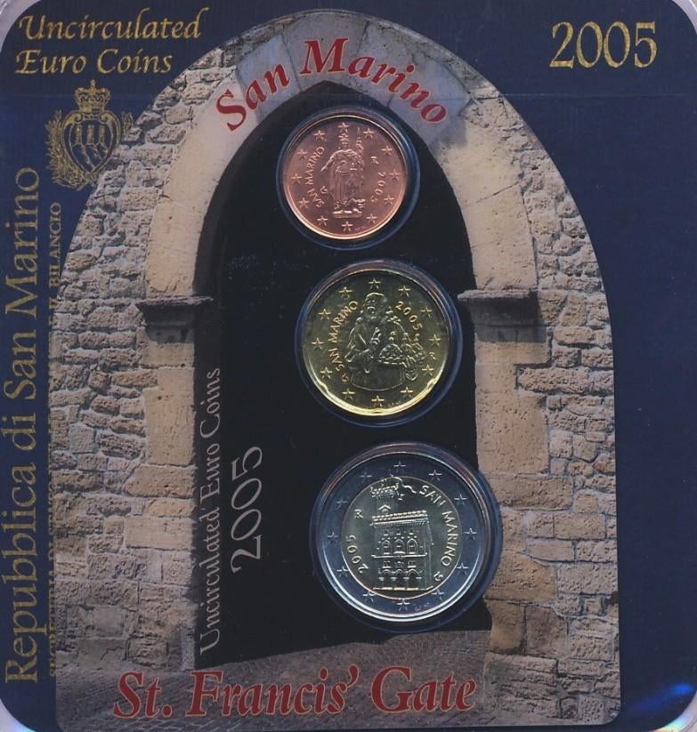 Blister Saint-Marin 2005, Enlèvement ou Envoi, Saint-Marin, 2 euros