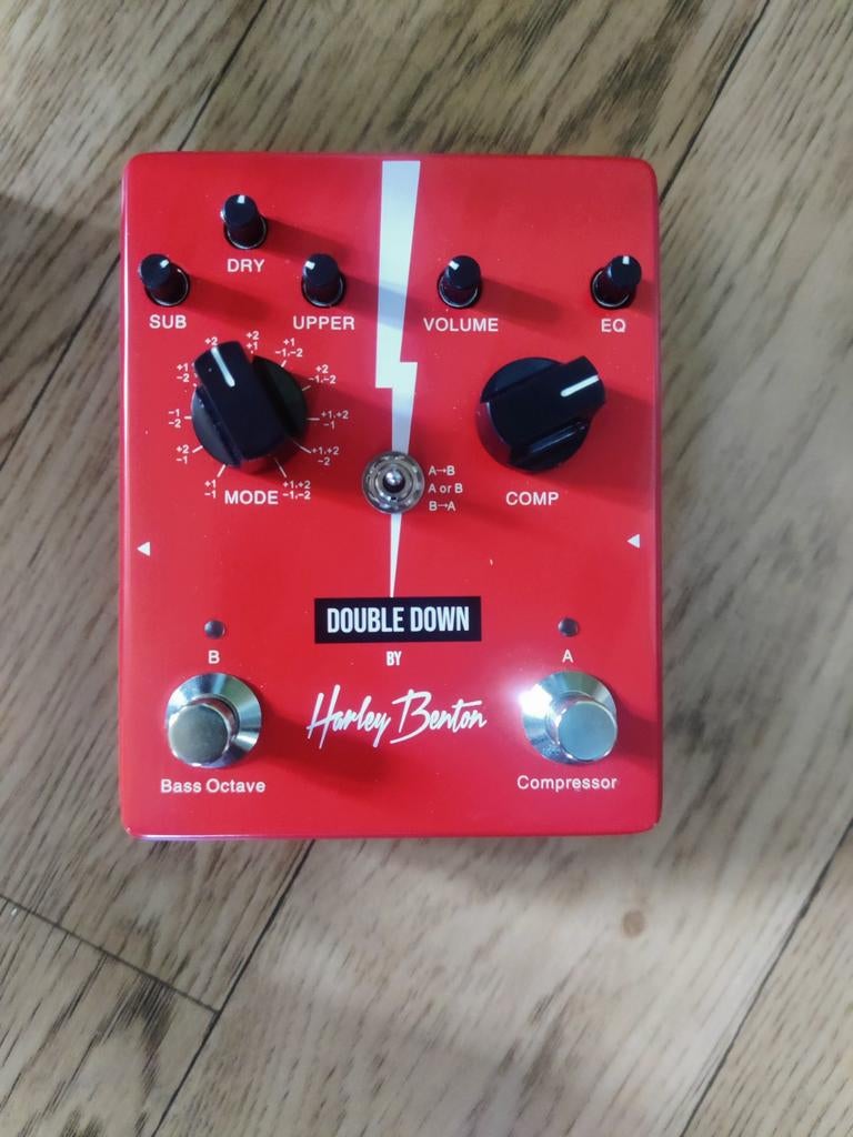 Harley Benton basgitaar effectpedaal double down, Muziek en Instrumenten, Effecten, Ophalen of Verzenden, Compressor