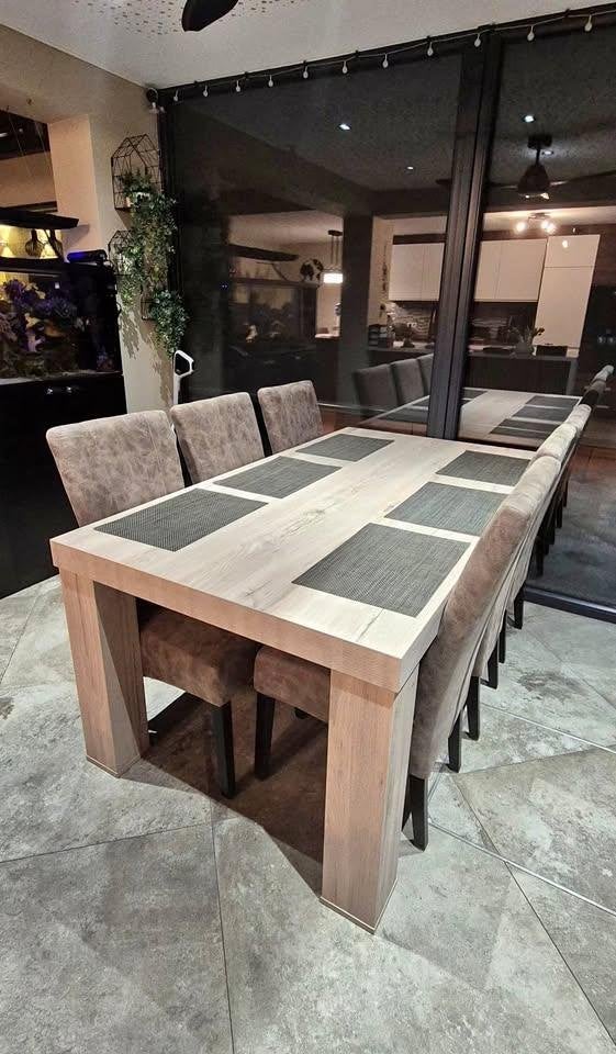 Eettafel met 6 stoelen., Ophalen, Nieuw, Modern, 4 tot 6 stoelen