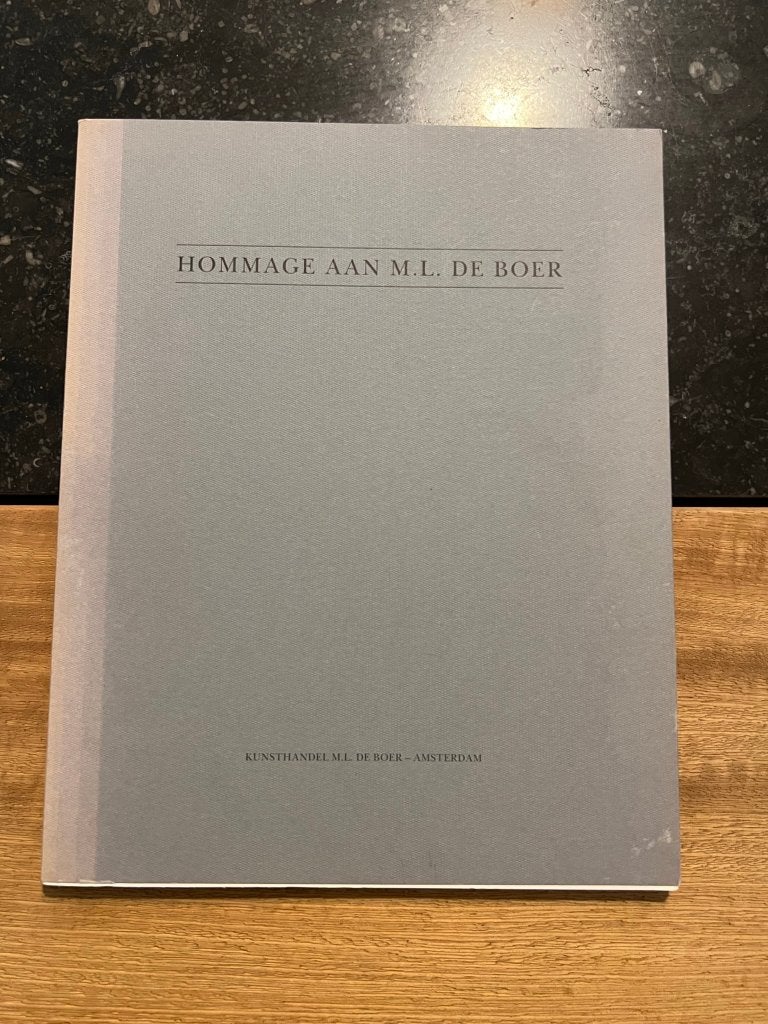 Hommage aan M.L. De Boer (1907 - 1991), Ophalen of Verzenden, Gelezen, Schilder- en Tekenkunst