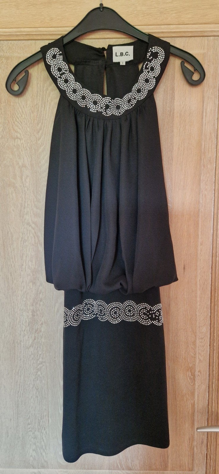 Elegant (feest) zwartkleurig kleedje zo goed als nieuw - S, Ophalen of Verzenden, Zo goed als nieuw, Maat 36 (S)