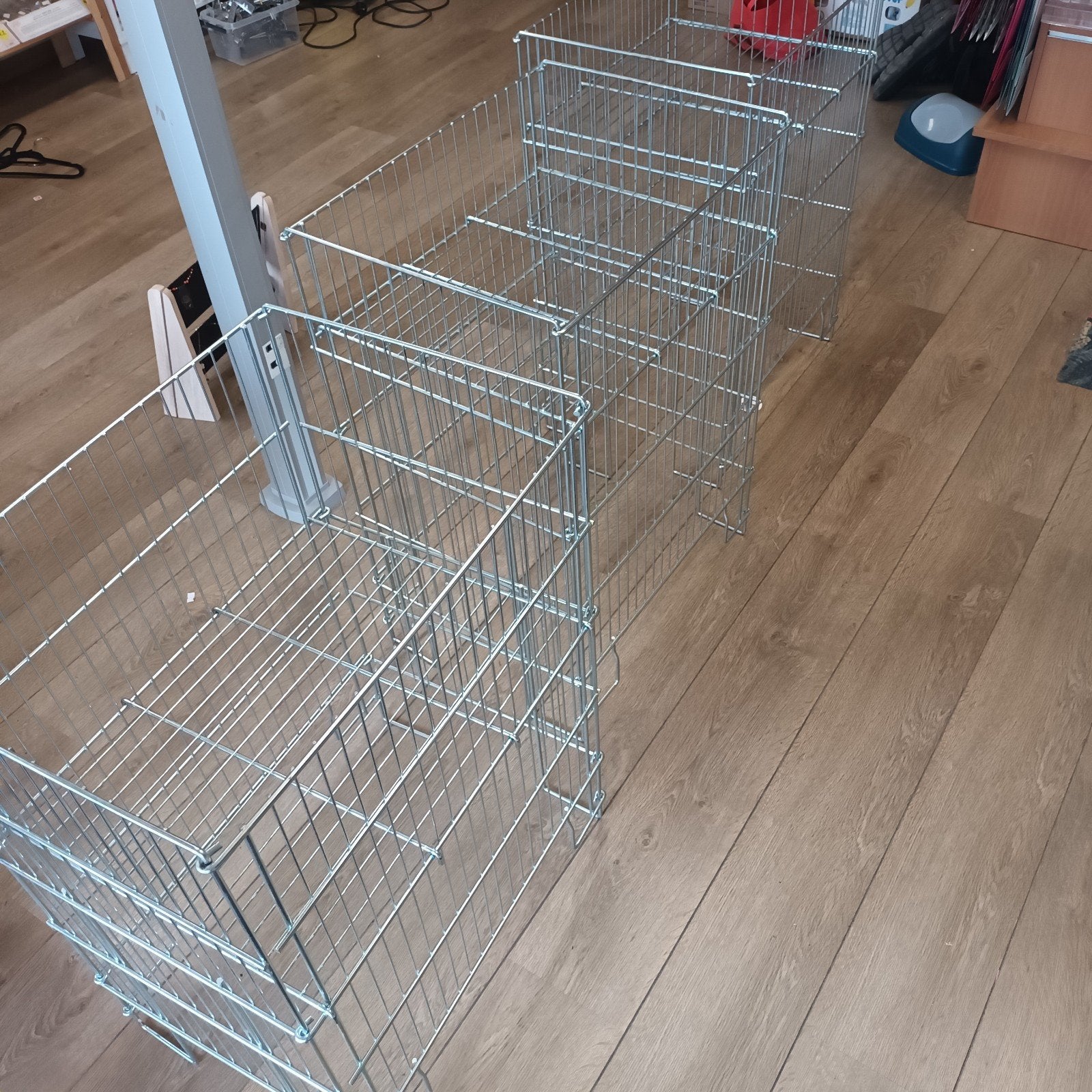 3 metalen draadmanden, Zakelijke goederen, Ophalen