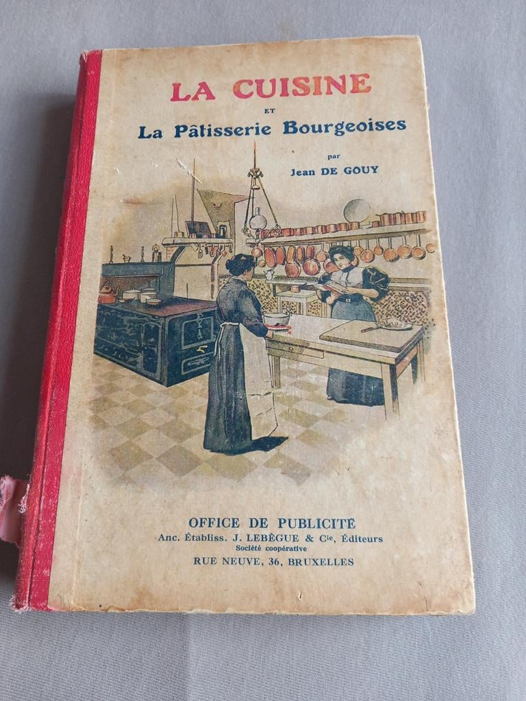 Livre ancien sur la cuisine et la pâtisserie bourgeoise, Livres, Enlèvement ou Envoi