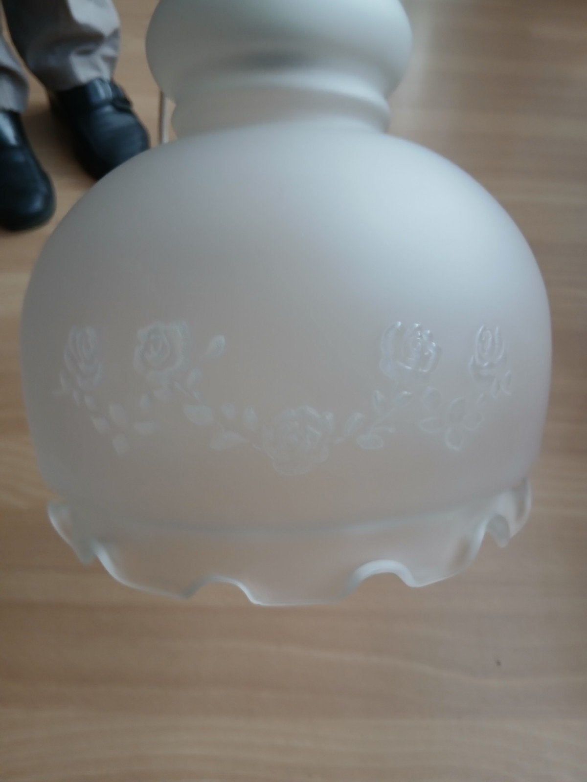 2 lampes en verre mat, Enlèvement, Verre