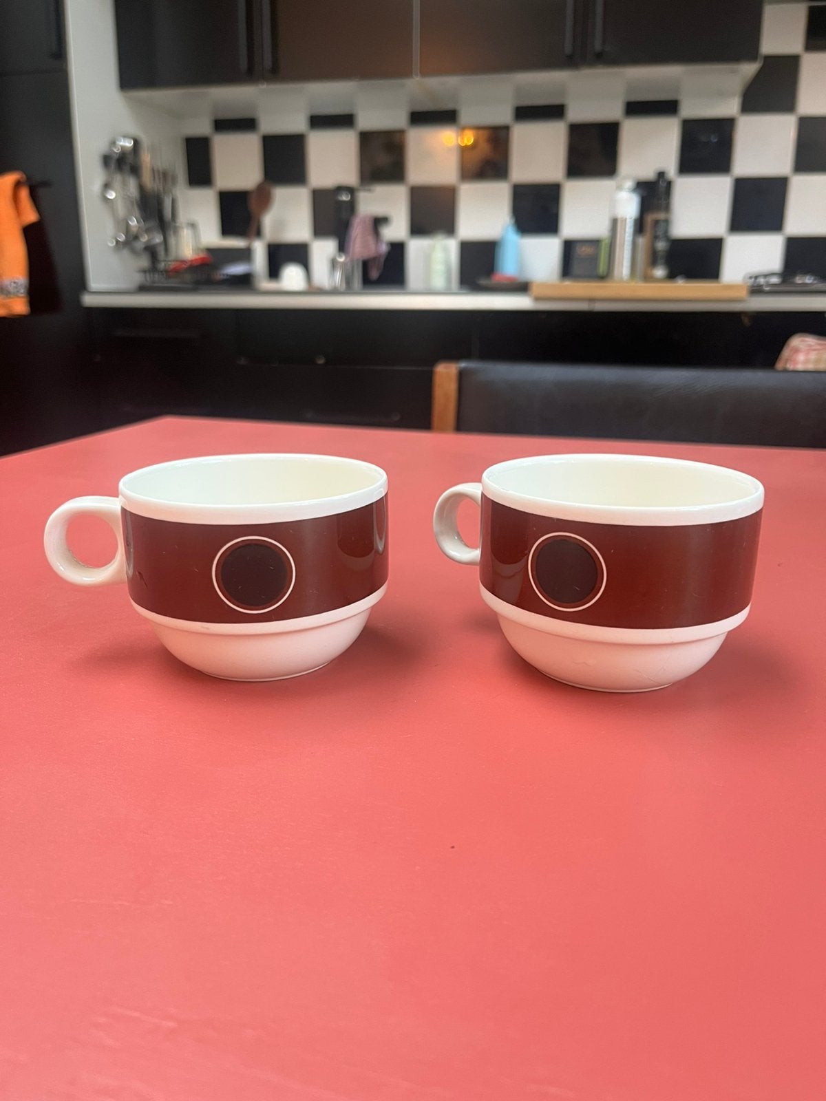 Retro Villeroy & Boch koffietassen, Ophalen of Verzenden, Zo goed als nieuw, Villeroy & Boch, Vintage