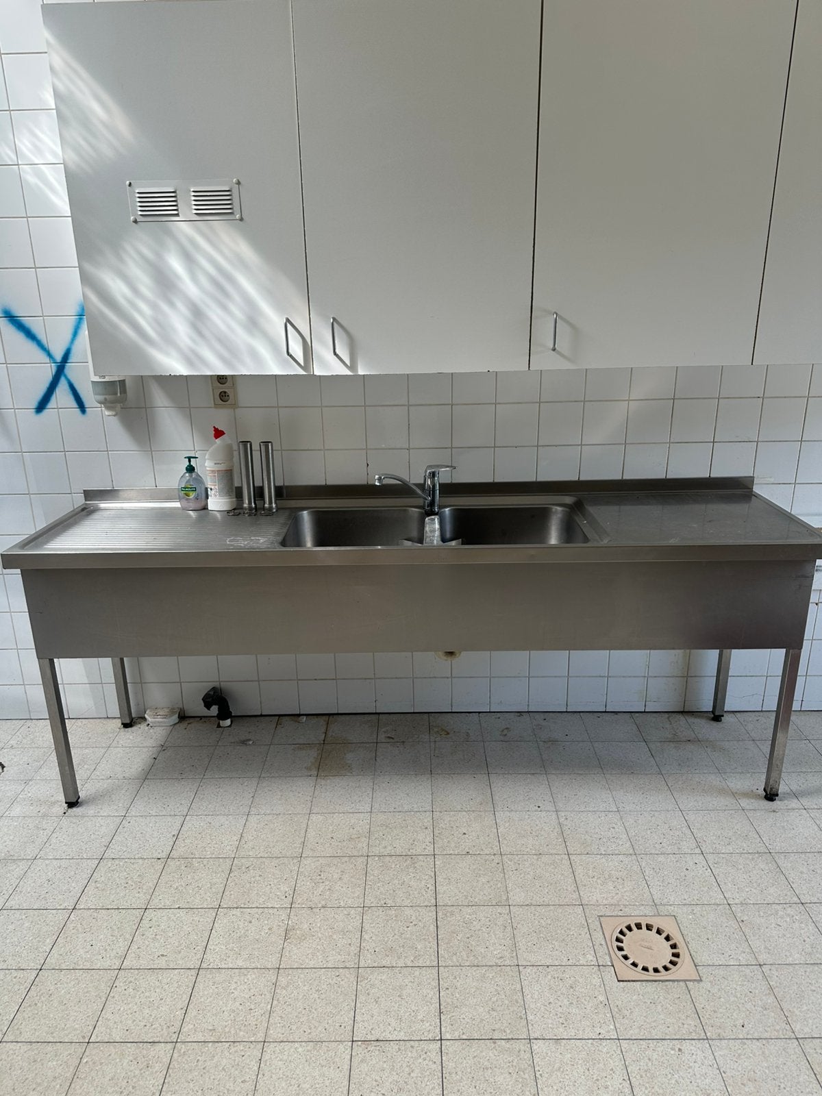 Franke Inox Wasbak met Kraan, Ophalen, Gebruikt, Inox Meubilair