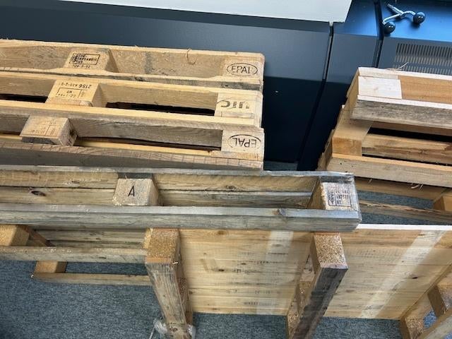 8 Europaletten en gewone paletten, Doe-het-zelf en Bouw, Hout en Planken, Ophalen, Zo goed als nieuw, Pallet