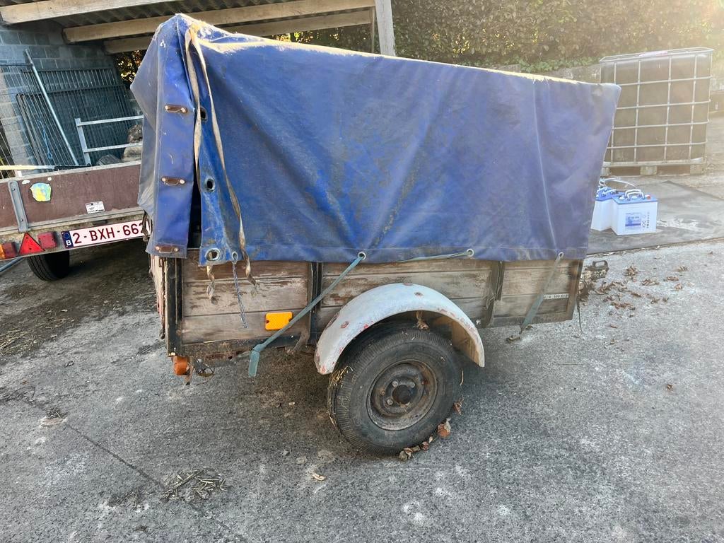 Aanhangwagen met huif, Auto diversen, Aanhangers en Bagagewagens, Ophalen of Verzenden, Zo goed als nieuw