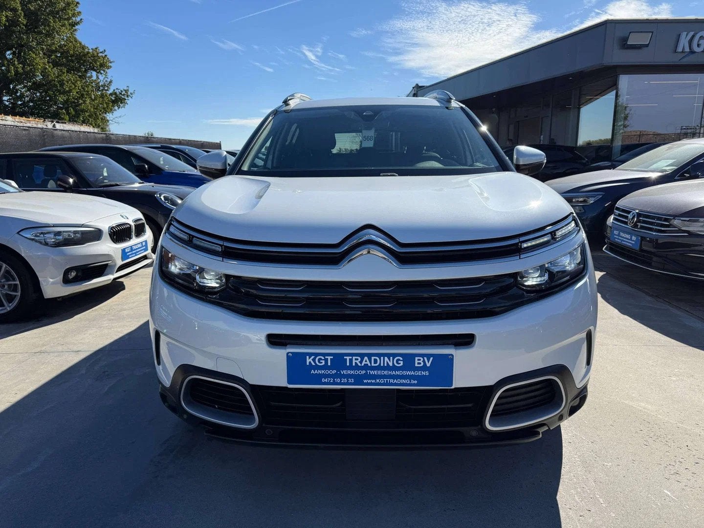 Citroën C5 Aircross 1.6i HYBRID 225PK AUTOMAAT NAVI LEDER M, Auto's, Automaat, Gebruikt, 4 cilinders, C5 Aircross