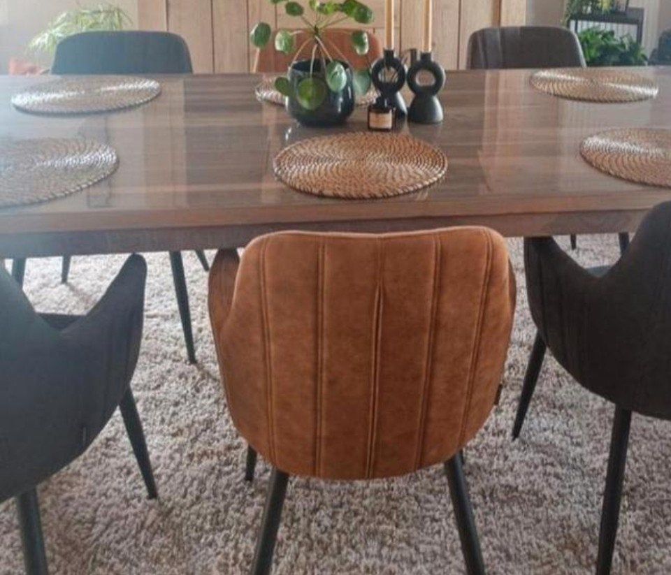 teaken tafel voor binnen of buiten, Huis en Inrichting, Ophalen of Verzenden, Teakhout, 200 cm of meer, 100 tot 150 cm