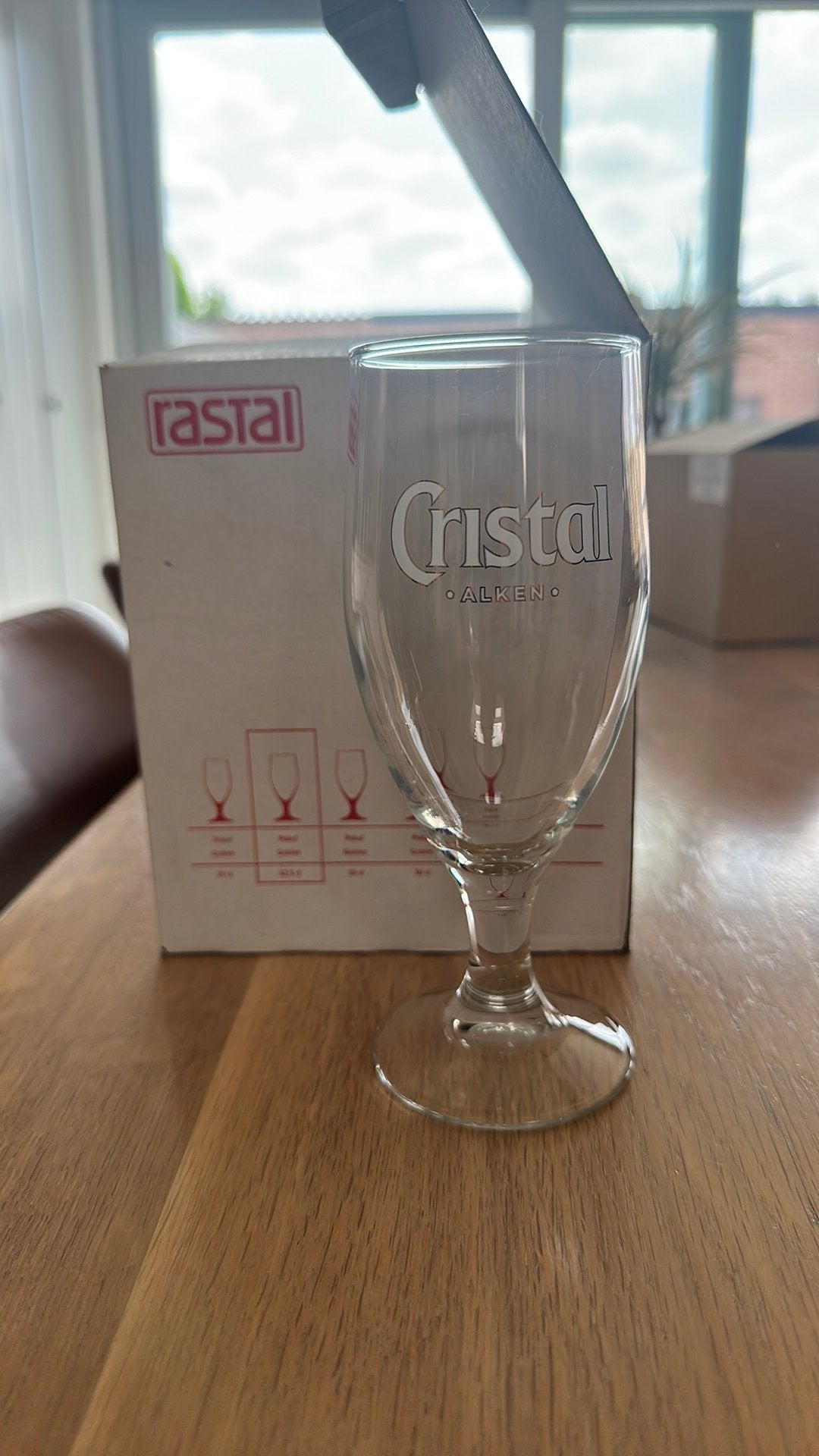 Cristal alken glas (voetje), Verzamelen, Ophalen, Nieuw