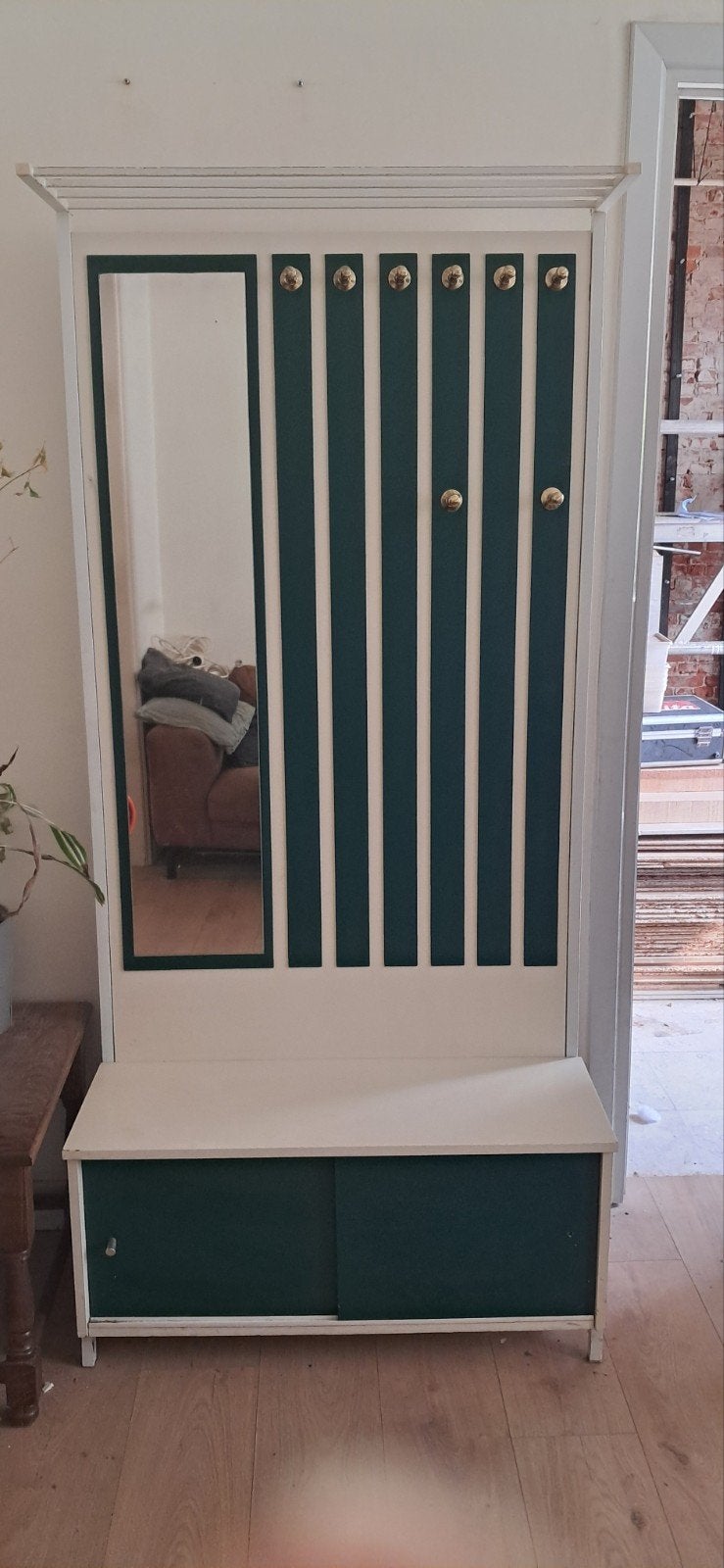 Vintage kapstokmeubel, Enlèvement, Utilisé, 50 à 100 cm, 150 à 200 cm