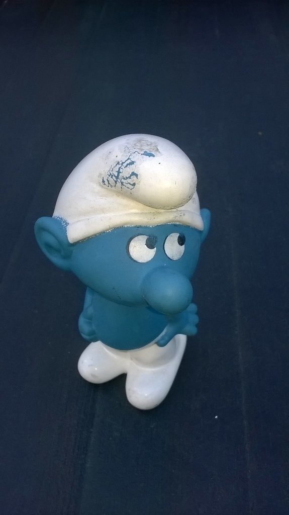 Piepsmurf in caoutchouc – Zeldzaam, Ophalen of Verzenden, Gebruikt, Overige Smurfen, Poppetje, Figuurtje of Knuffel