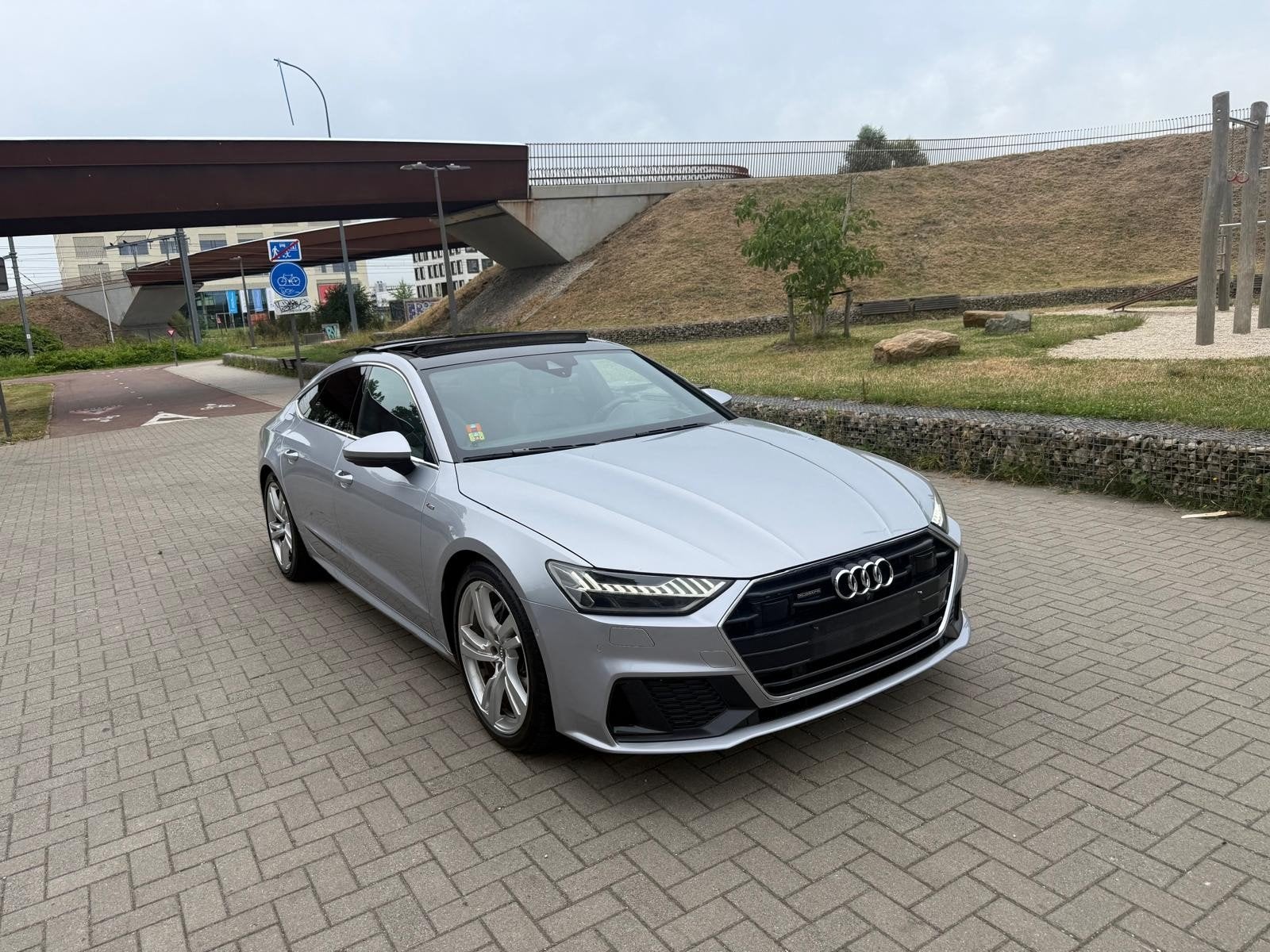 AUDI A7 3.0TDI AUTOMAAT V6 44 12/2018 224000KM EURO6B 287PK, Auto's, Euro 6, Leder, Particulier, Zilver of Grijs