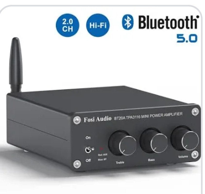 Fosi Audio BT20A TPA3116, Audio, Tv en Foto, Versterkers en Ontvangers, Zo goed als nieuw, 60 tot 120 watt, Stereo, Ophalen