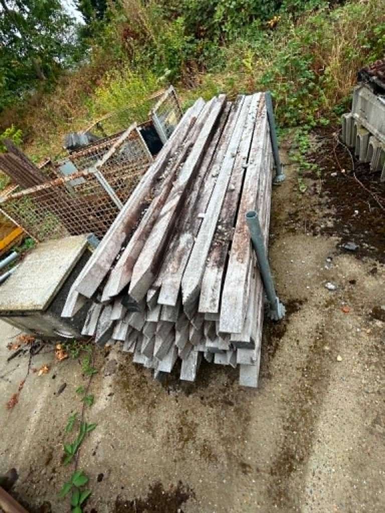 Hard houten palen en schoren, Doe-het-zelf en Bouw, Ophalen, Gebruikt, Overige houtsoorten, Balk