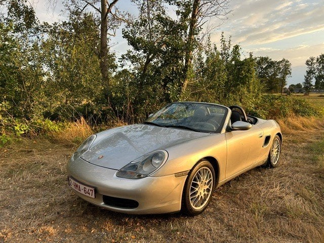 Porsche Boxster 2.7i 220pk, Sport Classic velgen, 113700km, Autos, Cuir, Argent ou Gris, Achat, Climatisation automatique